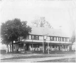 A tavern at 59 Tolland Green that burned down in 1896